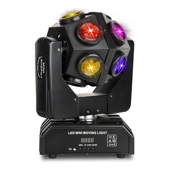 Cabeza Movil 200w Led Rgbw 360 ° Rotación Dj Luces Dmx 512