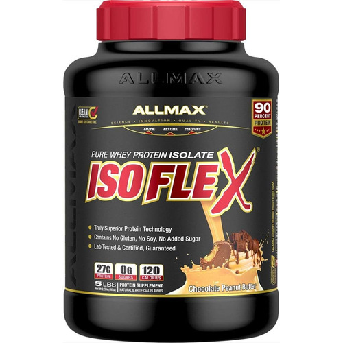 Proteina Allmax Isoflex Isolatada 5 Lbs Todos Los Sabores Sabor Chocolate Peanut Butter