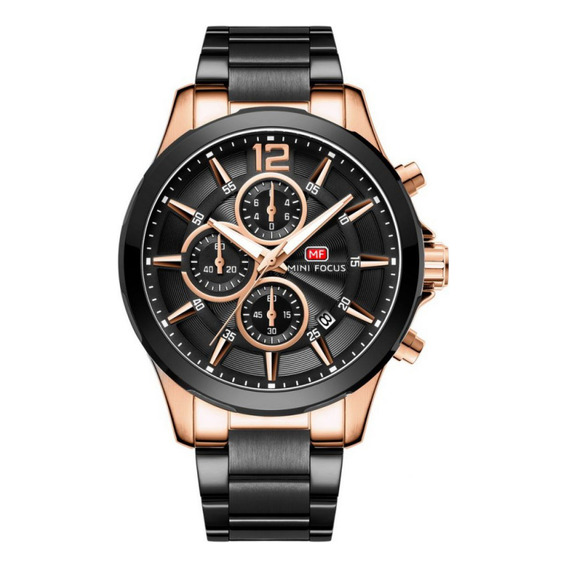 Reloj Para Hombre Mini Focus Mf0237g Mfa392001 Negro