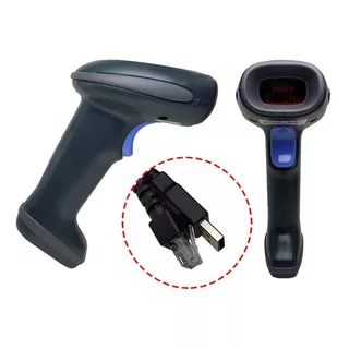 Leitor De Boletos Bancários E Código De Barras Laser D190 Cor Preto Tipo De Conector Do Cabo Usb/rs-232/ps-2 Usb