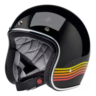 Biltwell Bonanza Helmet - Gloss Black Spectrum