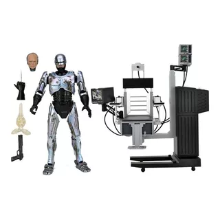 Figura Robocop Ultimate Battle Damage Whit Chair - Neca