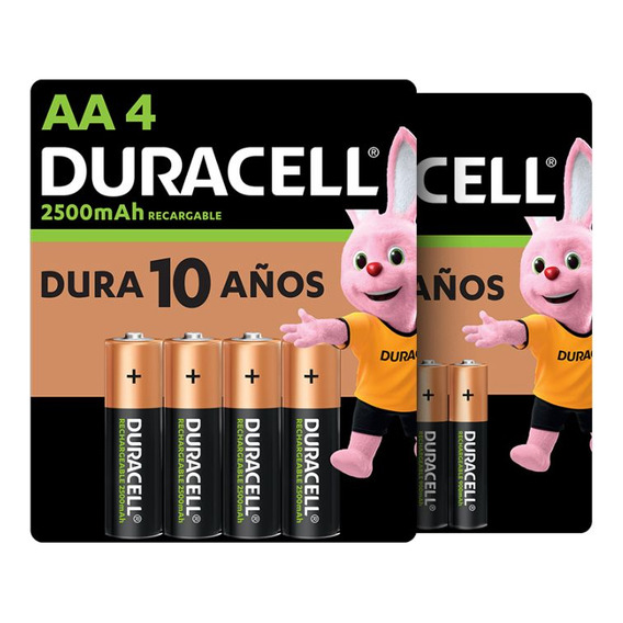 Pack Pilas Recargables Duracell Aaax4 + Aax4 