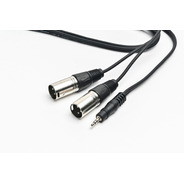 Cable Mini Plug A 2 Canon Xlr Macho Pro Audio 1,8 Mts Cuota