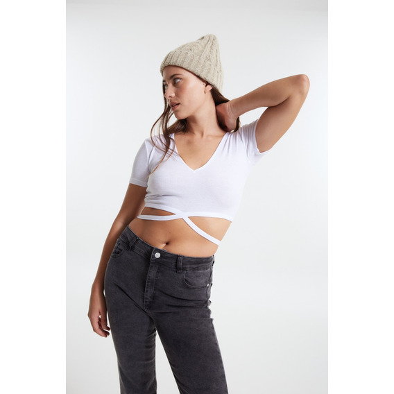 Remera Top Lazos Mujer System