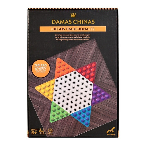 Juego De Mesa Novelty Damas Chinas Foil 2 - 6 Jugadores