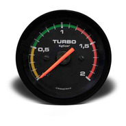 Relógio Manometro Cronomac Pressão Turbo 2kg Racing 52mm