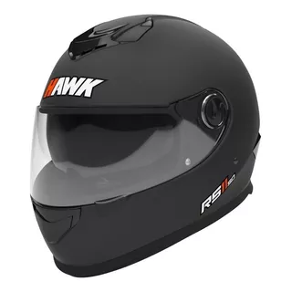 Casco Para Moto Integral Hawk Rs11  Negro Mate Talle S 