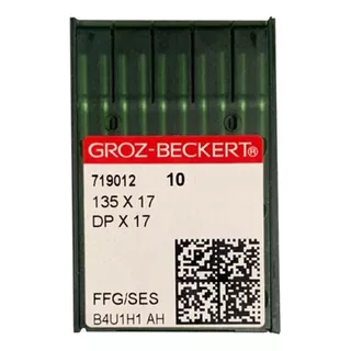 Agulha Pesponto Reta Cabo Grosso Logo Dpx17 Grozbeckert 10un Cor 75/11