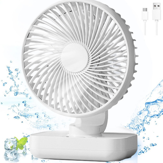 Ventilador De Escritorio Silencioso Portátil Usb Recargabl C