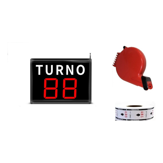 Kit Turnomatic Inalambrico + Dispensador De Nuemros+1 Rollo