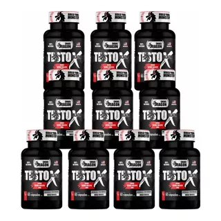 Combo 10x Testo X Black 60 Cápsulas Melhor Preço