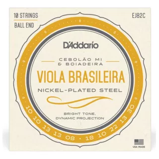 Encordoamento Viola Cebolão Mi D'addario Ej82c