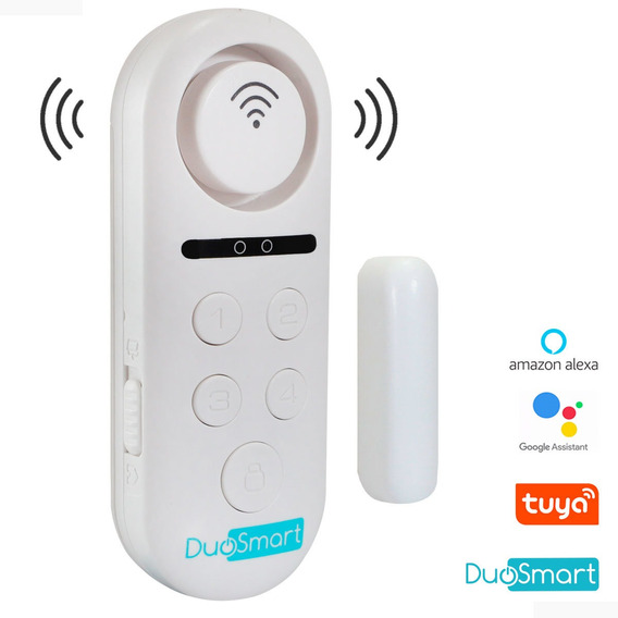 Sensor Wifi Puerta/ventana Con Sirena Alexa/google/tuya C60