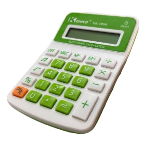 Calculadora Escolar De Mesa 8 Dígitos Niño Color Verde