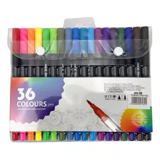 Marcadores Sylvapen Drypen, X36 Colores Doble Punta