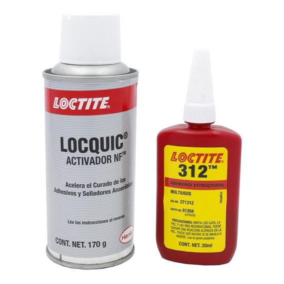 Adhesivo 312 Y Activador Nf Loctite 490183 20 Ml