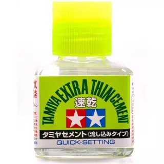 Extra Thin Cement Quick Setting 40ml By Tamiya # 87182