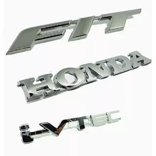 Honda + Fit + Ivtec 3 Emblemas Traseros Insignias 2005-2015