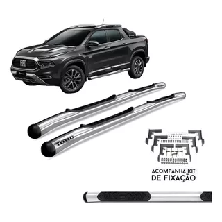 Estribo Fiat Toro Tubular Ranch 2016 A 2023 Cromado Track