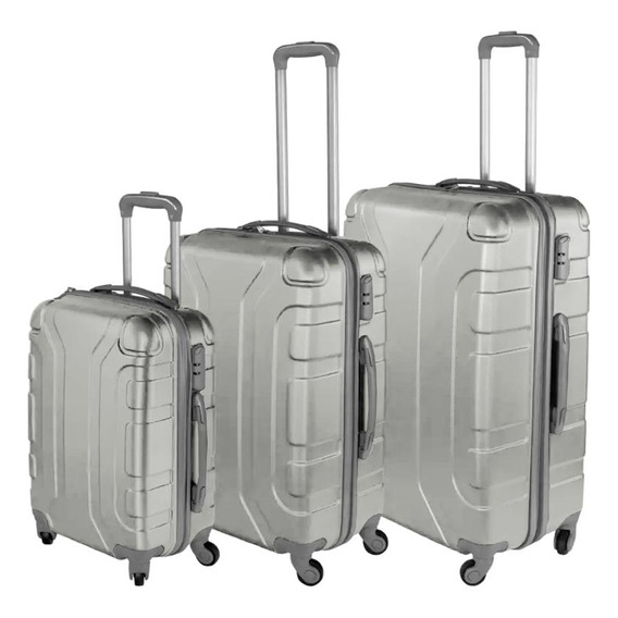 Set De 3 Valijas De Viaje Rígidas Arye Con Ruedas