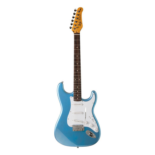 Guitarra eléctrica Jay Turser JT-300 double-cutaway de madera maciza lake placid blue brillante con diapasón de palo de rosa