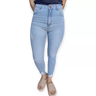 Jeans Mujer Sisa Darwin Chupin Elastizado Tiro Alto