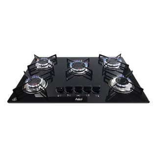 Fogão Cooktop Gás Askoi 5 Bocas C/ 2 Bocas Grandes Preto 110v/220v