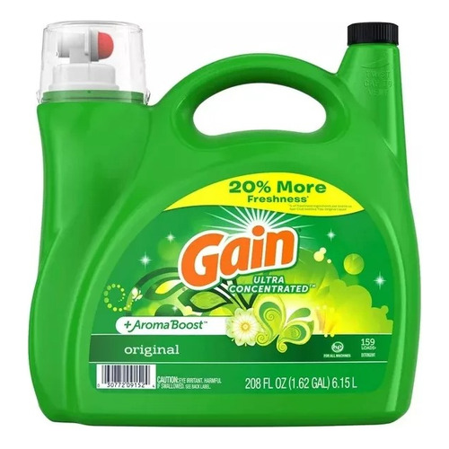 Gain Ultra Concentrated + Aroma Boost Detergent 6.15l