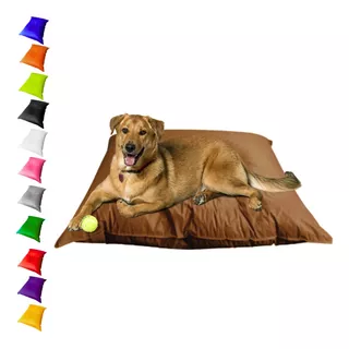 Cama Pet Grande Cachorros Gatos Colchonete Caminha Almofada Cor Marrom