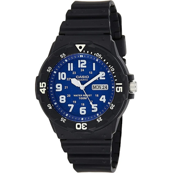 Reloj Casio Sport Analogo Resina Negro Pvc Mrw-200h Febo