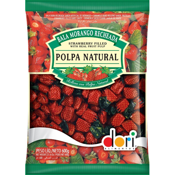 Caramelo Dori Relleno Frutilla 600 Grs, Piñatas, Sorpresitas