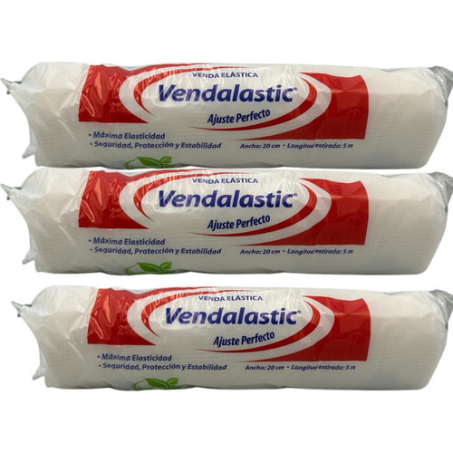 Vendas Elásticas Vendalastic Gasa 20cm X 5m Pack Con 12 Pzas