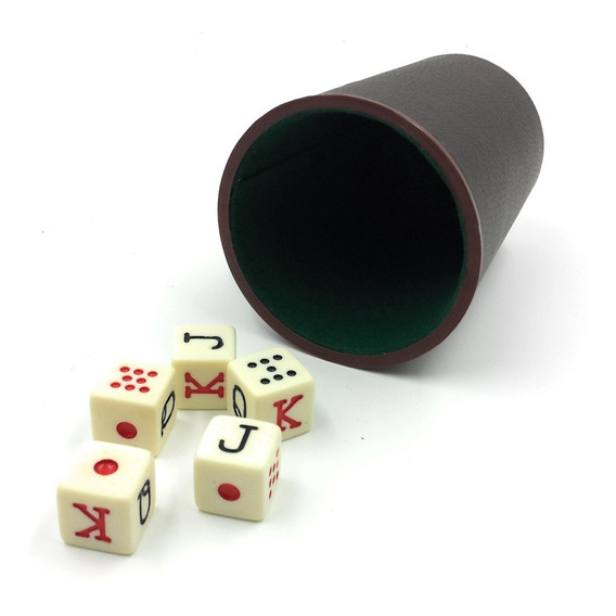 Accesorios De Juego Cubilete 5 Dados Fournier Poker Juego