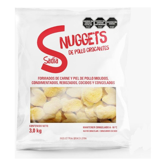 Nuggets De Pollo Sadia Bolsa X 3 Kgs