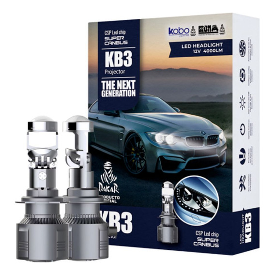 Kit Focos Kb3 Iron Canbus 9005 9006 Mini Lupa 12v Csp Kobo