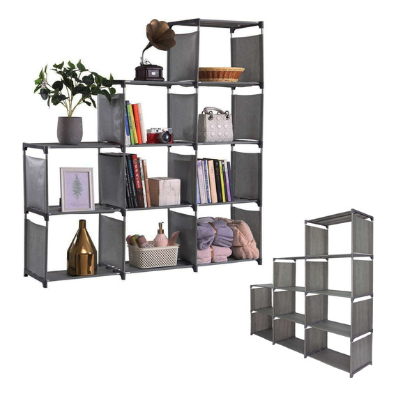 Mueble Organizador Librero Portatil 9 Espacios 4 Niveles