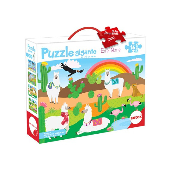 Rompecabezas 16 Piezas Puzzle Gigante 4 Mod Antex 3032 Edu