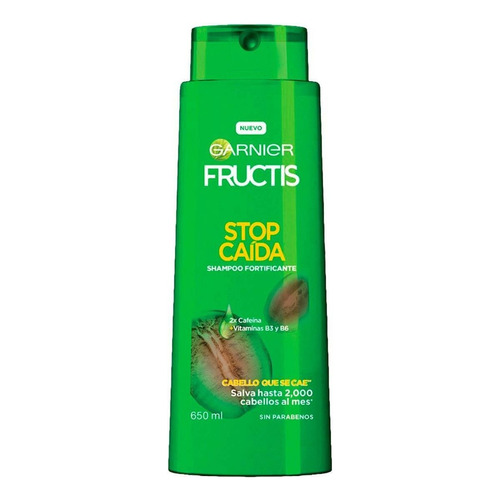 Shampoo Garnier Fructis Stop caída en tubo depresible de 650mL por 1 unidad