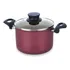 Caldero Antiadherente Tramontina Paris, 22 cm y 6 L, color rojo