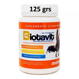 Alimento Biotavit 125 Grs & Para Aves General & Lab. Maver 