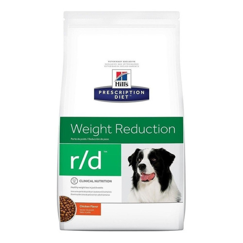 Alimento Hill's Prescription Diet Weight Reduction r/d para perro adulto sabor pollo en bolsa de 8.5lb