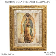Cuadro Virgen De Guadalupe Original 60x47 Cm Q118