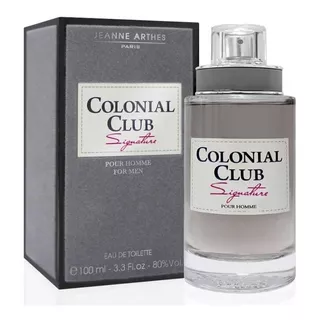 Perfume Masculino Colonial Club Jeanne Arthes Signature 100ml Eau De Toilette