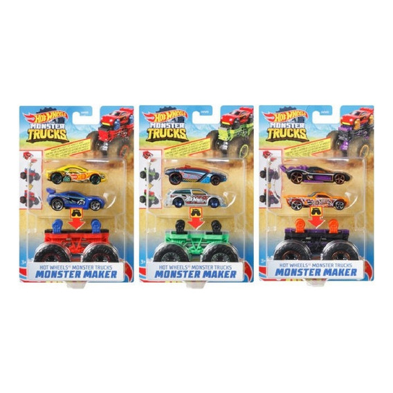 Hot Wheels Monster Trucks Creador Monstruoso Color Multicolor