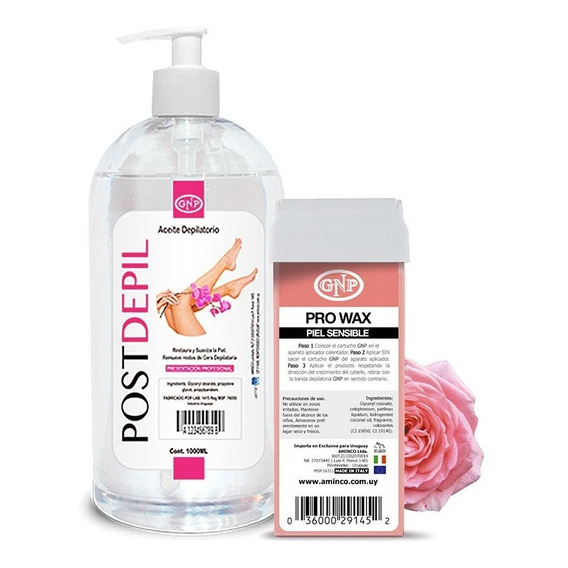 Cartucho Rollon Rosa Y Aceite Depilatorio 1 Litro Gnp