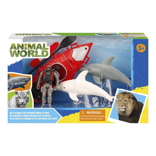 Playset Animal World Con Delfin X2 Ck