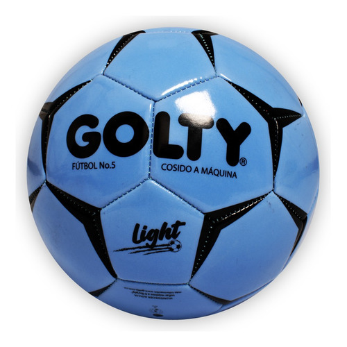 Balón De Fútbol Golty Light Azul No.5 Cosido A Máquina