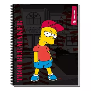 Pack 6 Cuadernos Universitario Los Simpsons Rhein 100h 7mm 