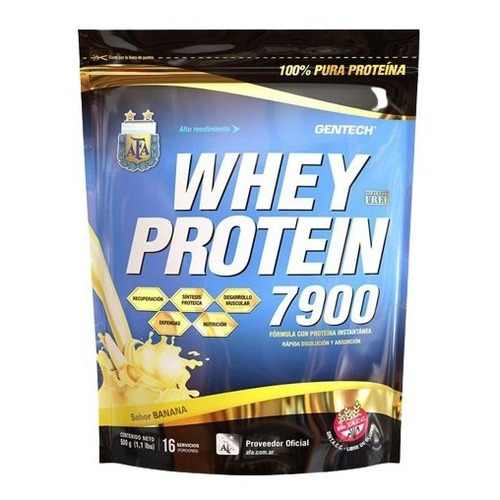 Gentech Whey Protein 7900 Sabor Banana x 1kg